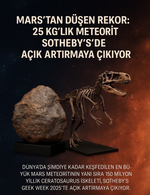 Doğal Tarihin En Nadir Hazinesi: Mars’tan Gelen Kaya Sotheby’s’de