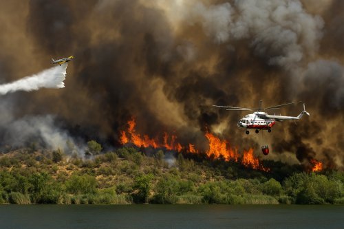 Eymir Gölü’nde Korkutan Yangın!