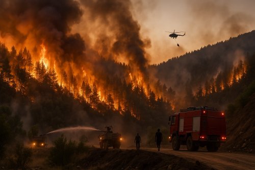 Bursa'daki Orman Yangını 3. Gününde 6 Mahalle Tahliye Edildi  3 Tutuklama