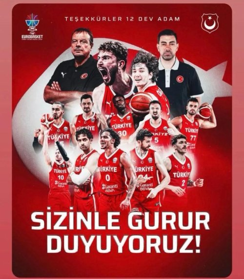 12 Dev Adam'dan Tarihi Başarı: EuroBasket 2025'te Gümüş Madalya!