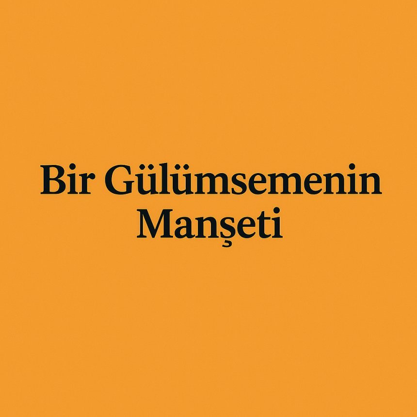 Bir Gülümsemenin Manşeti